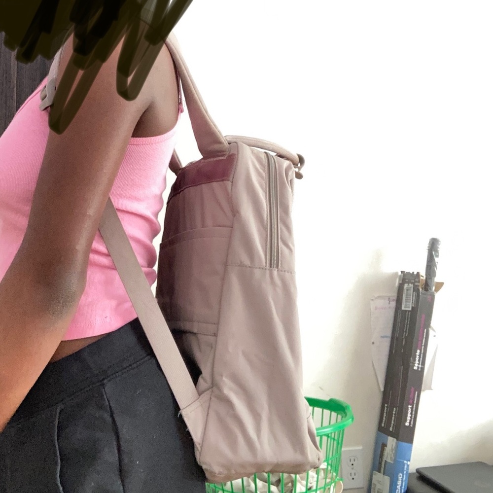Cream Colored Backpack - Picture 3 of 4